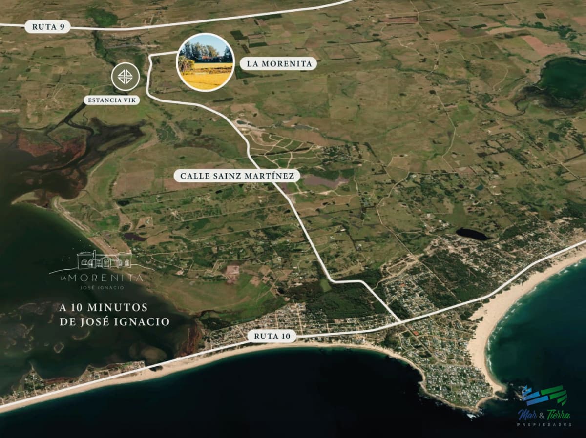 Venta de terrenos de 4.000 m2  zona Jose Ignacio