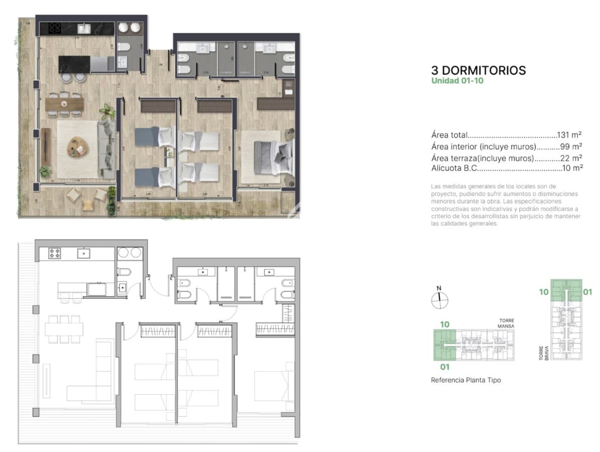 Apartamento ID.5620 - Apartamento en venta en Torres del Este Punta del Este