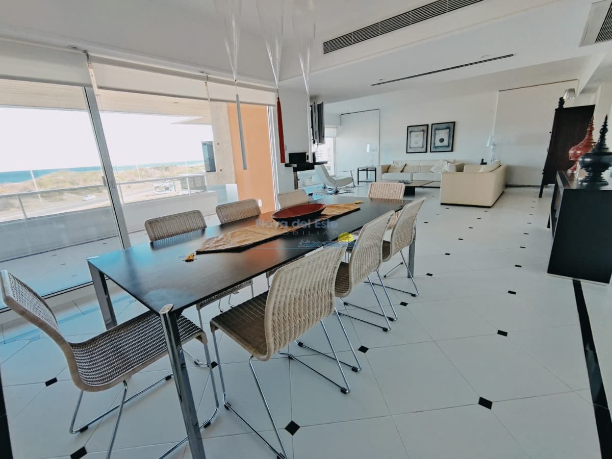 ALQUILER DE TEMPORADA DE HERMOSO APARTAMENTO 4 DORMITORIOS PRIMERA LINEA BRAVA - Inmobiliaria Playa del Este