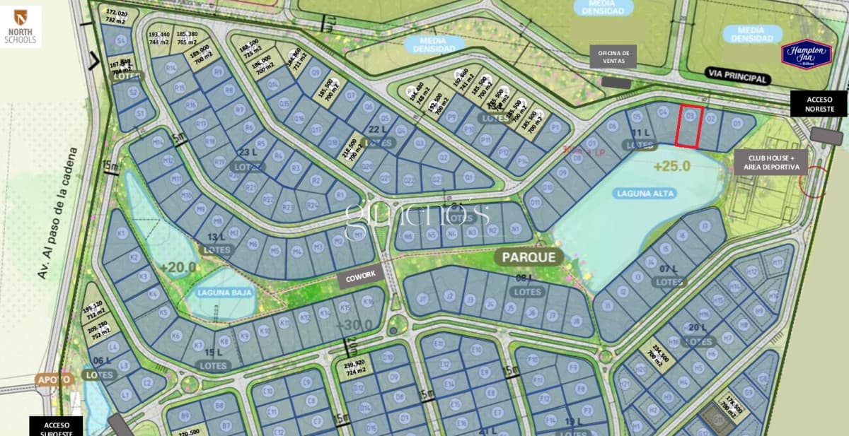 Terreno en barrio privado La Cañada en Punta del Este