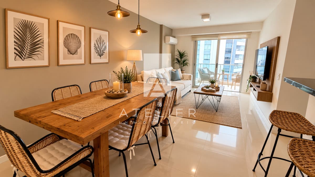 Apartamento en venta a 100 metros del mar en  brava, Punta del Este