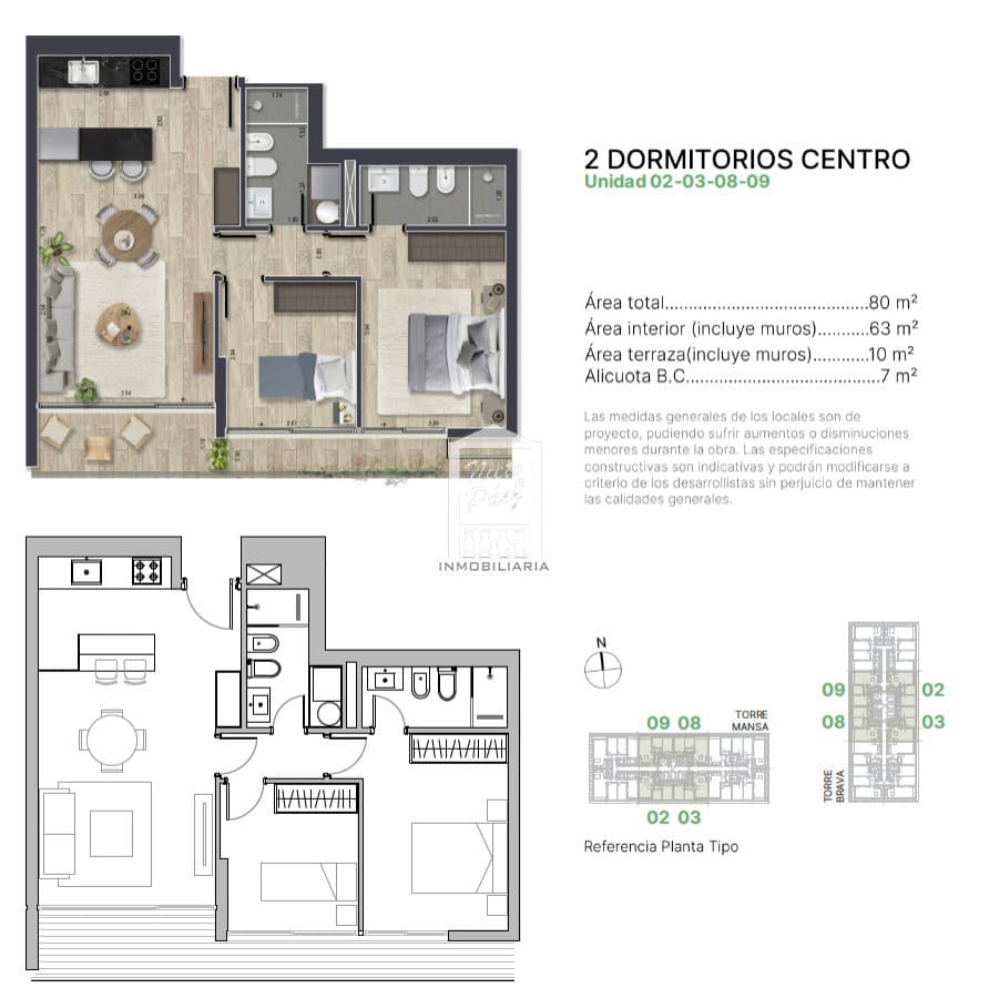 Torres del Este, Torre 2. Reventa. Planta 08