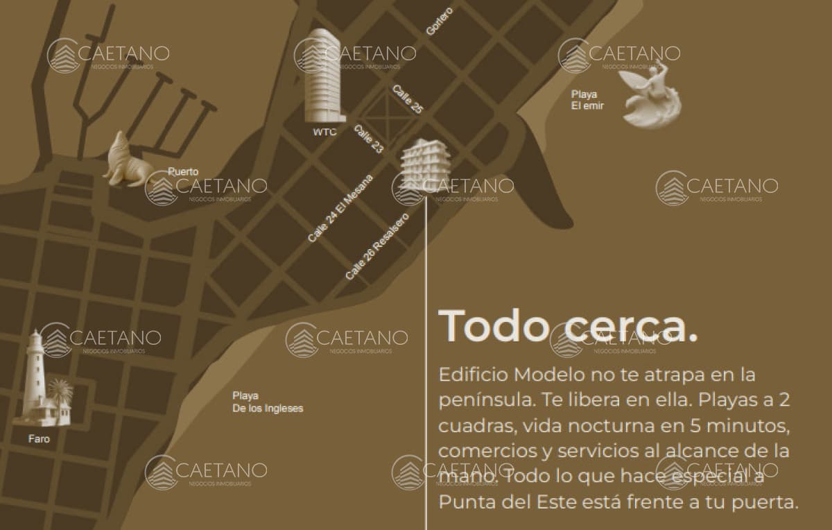 PROYECTO MODELO, nuevo lanzamiento en Punta del Este, en el corazon de la Peninsula