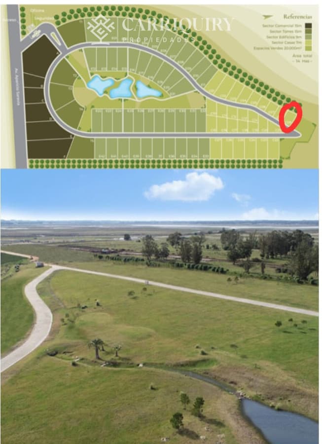 terreno de 524 m²  -