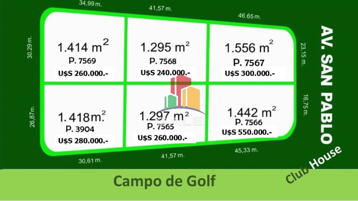 Gale Propiedades & Escribanía Terreno ID.4549 - Oportunidad - Terreno en Golf