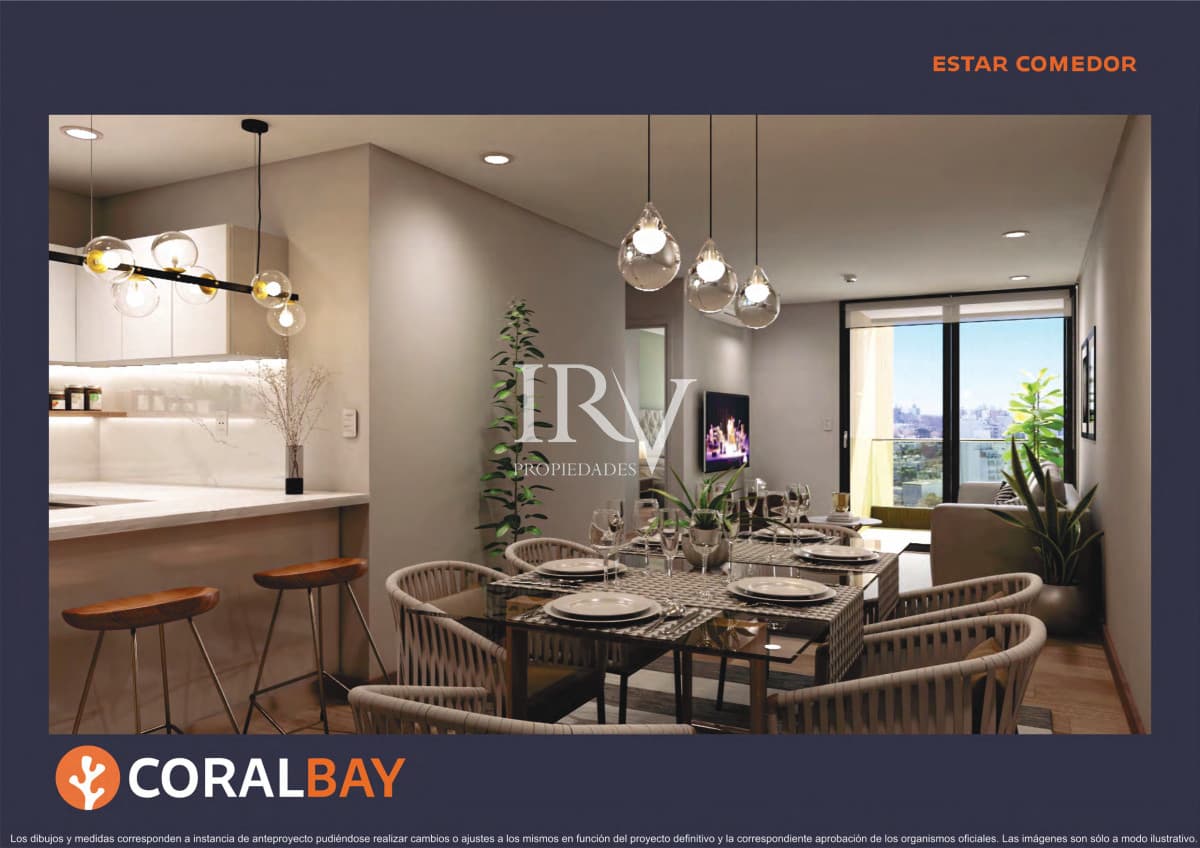 IRV PROPIEDADES Apartamento ID.782 - Venta en obra. Apartamento de 1 dormitorio en Pocitos, Montevideo