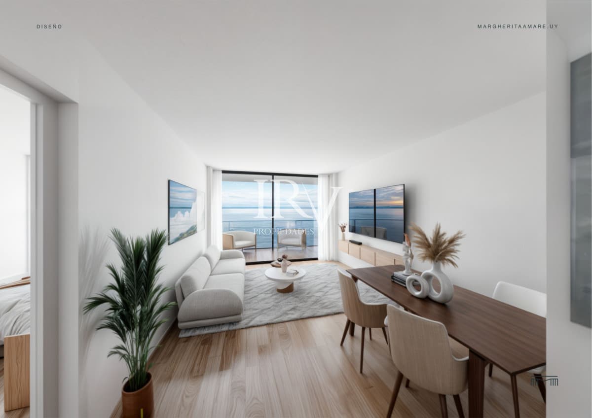 IRV PROPIEDADES Apartamento ID.1006 - Venta en Obra. Peninsula de Punta del Este. Apartamento 2 dorm con garaje