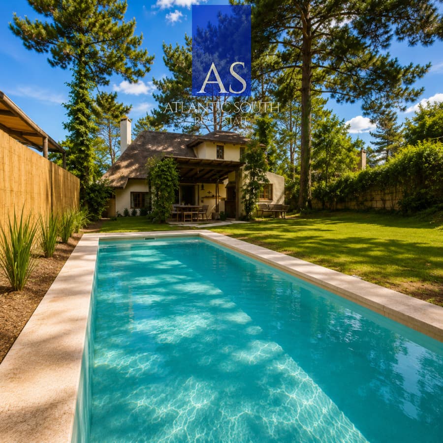 Casa 3 dormitorios con piscina y barbacoa cercana al mar Pinares Punta del Este