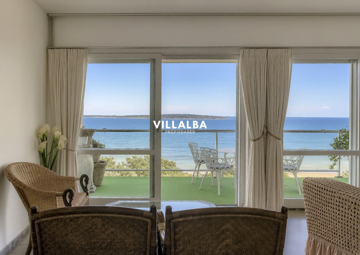 Venta Alquiler Apartamento en Punta del Este Isla de Gorriti en 1ra Línea de Mansa Reciclado 2 Dormitorios