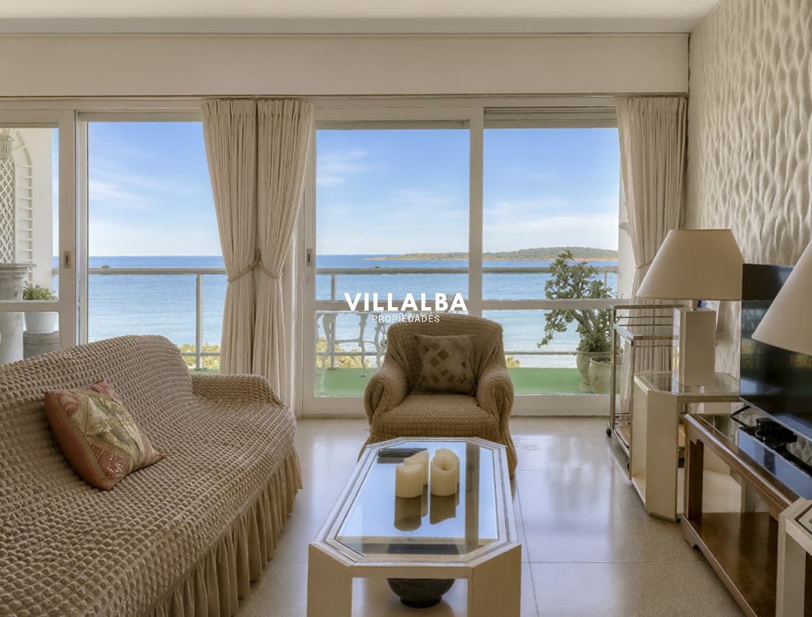 Venta Alquiler Apartamento en Punta del Este Isla de Gorriti en 1ra Línea de Mansa Reciclado 2 Dormitorios