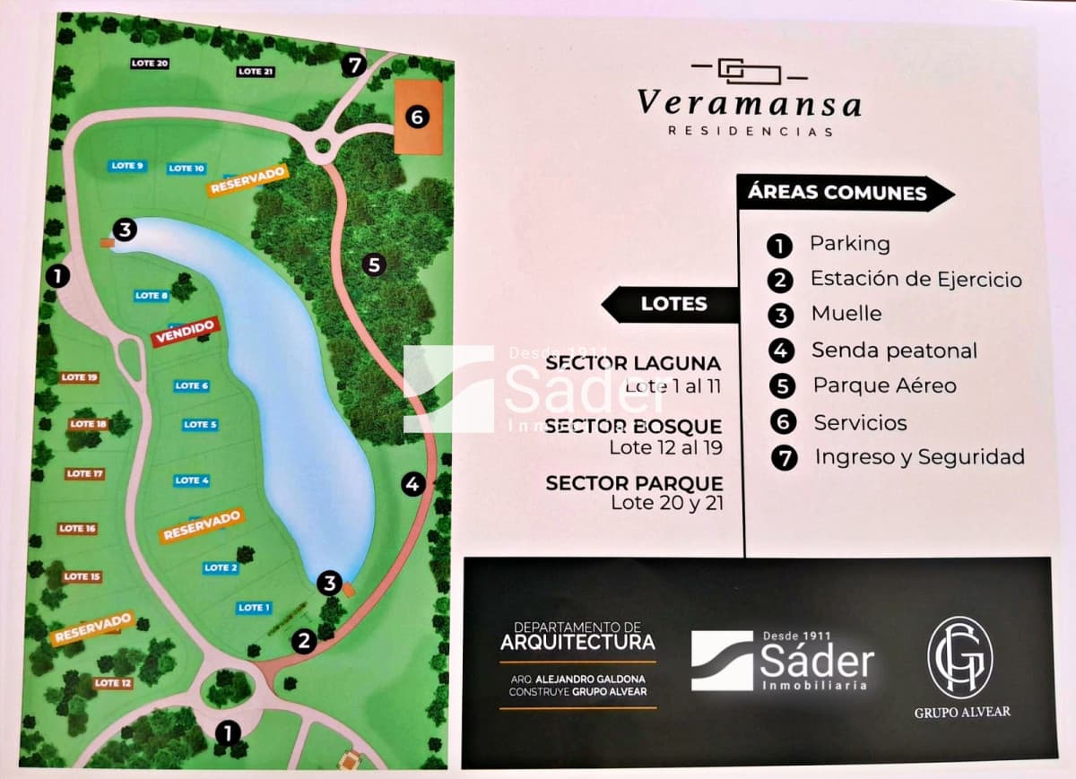 Lote 1144 m2 en Veramansa