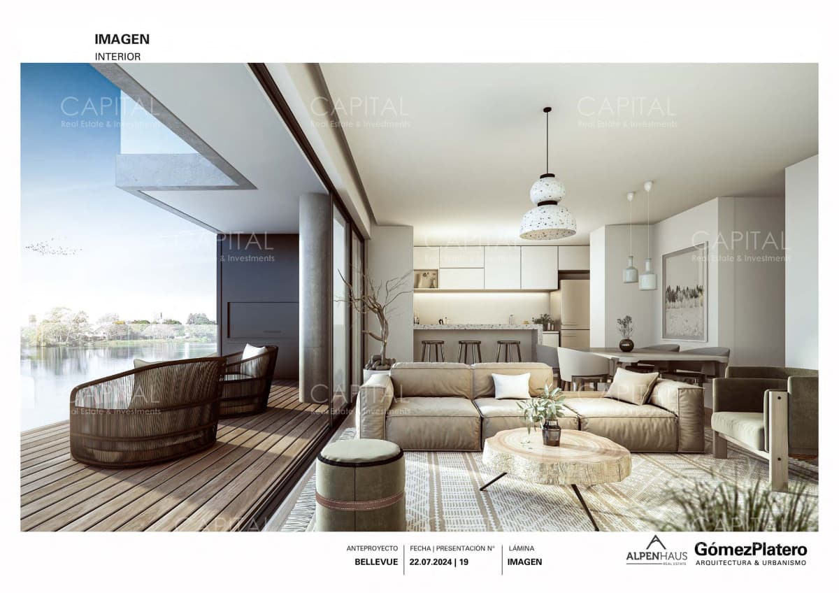 BELLEVUE - Exclusivo Apartamento de 1 Dormitorio - vista al lago!