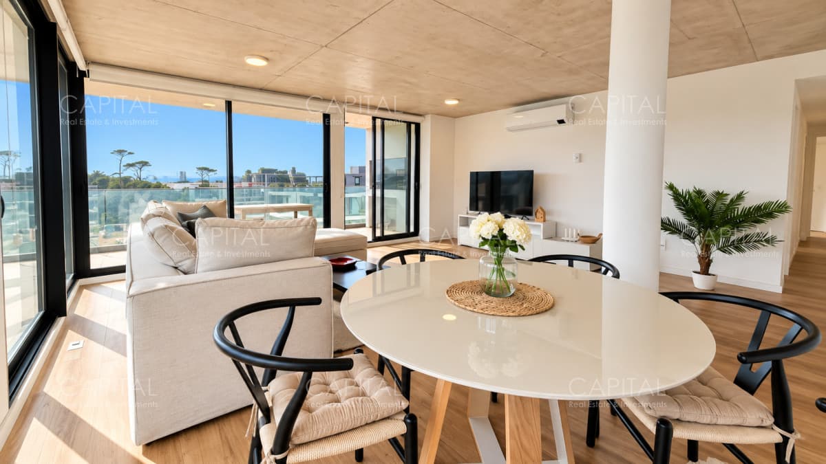 Apartamento En Venta 3 Dormitorios en primera línea de Playa Mansa