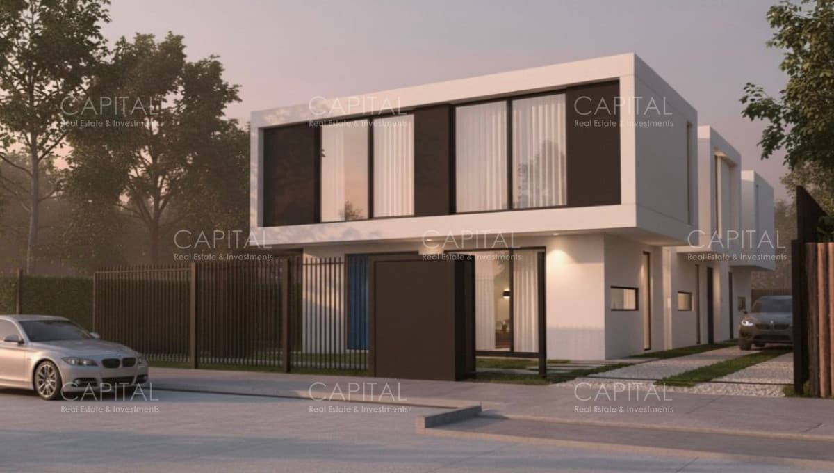 Casa de 3 dormitorios en housing con jardín y parrillero en Barra de Carrasco