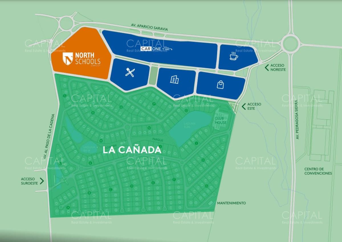 Terreno en venta en Barrio Privado La Cañada - Distrito 52