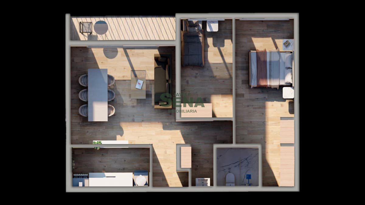 Venta de apartamento a estrenar de 2 dormi. baño, para vivir todo el año.