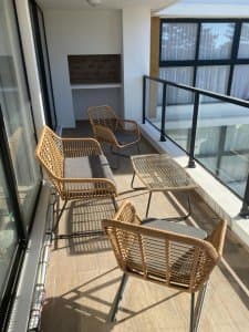 Apartamento de 2 dormitorios con vista frente al mar en edificio Samambai, Playa Mansa , Punta del ese