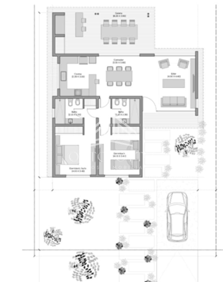 Casa en barrio privado, zona Punta del este 2 dormitorios.